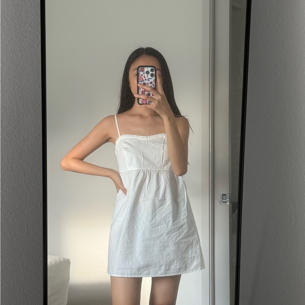 NWT Brandy Melville Holly Babydoll Dress White